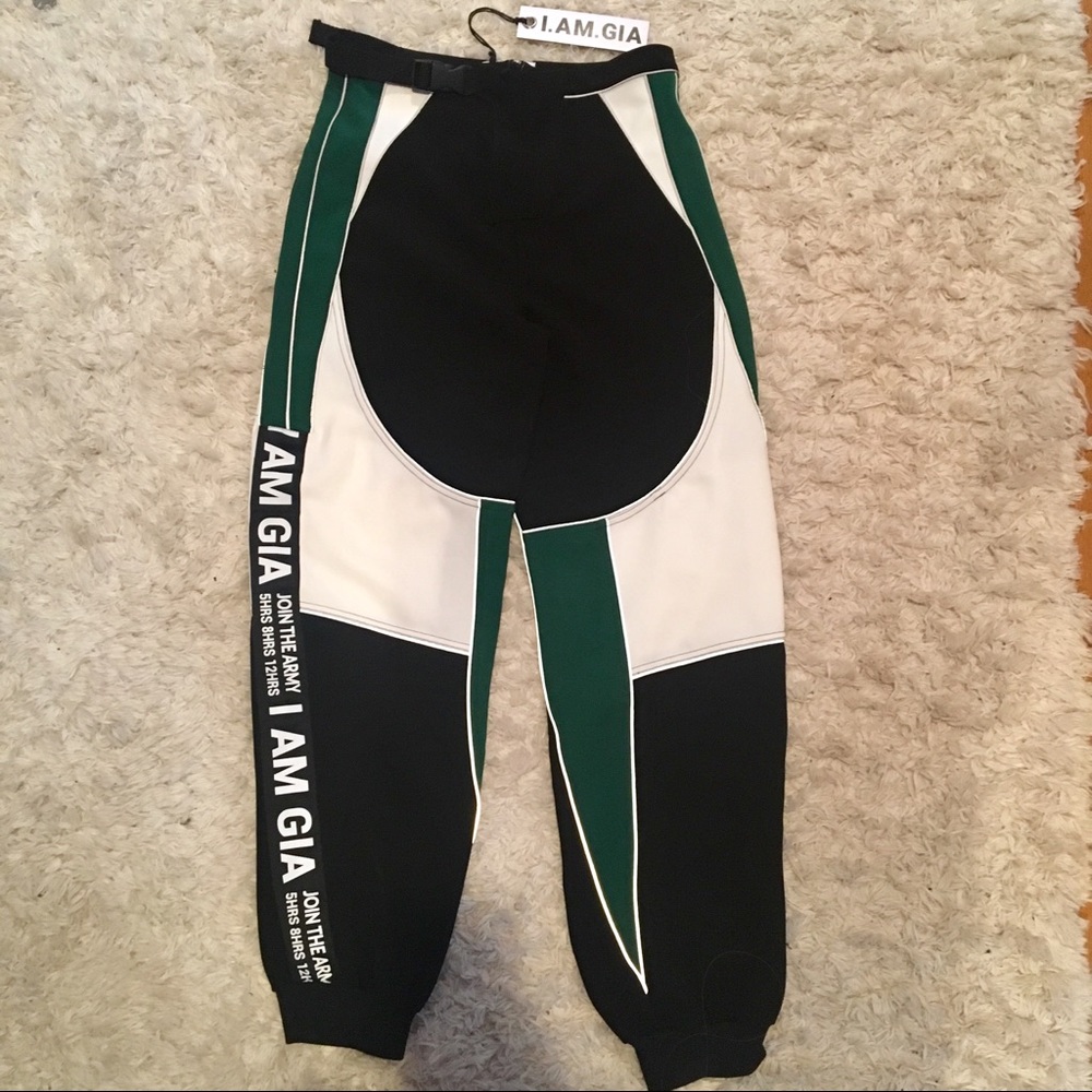 I.AM.GIA Electra green pants NWT